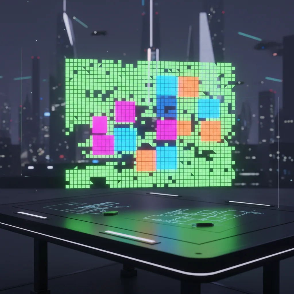 Daily Canvas mosaic matrix visual